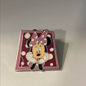 Disney Minnie Mouse Pink and White Pin